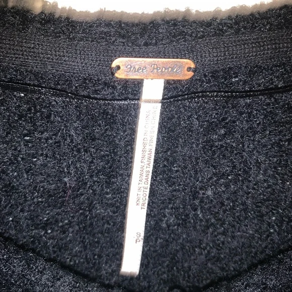 Free People Black Sweater - Picture 2 of 7